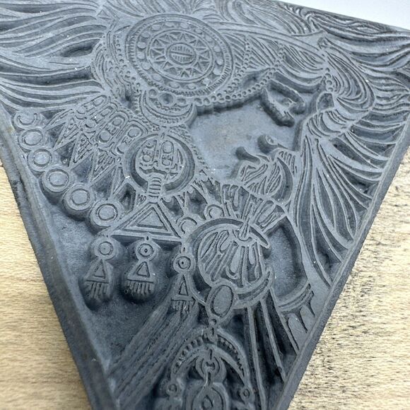 Goddess Celestial Woman Stamp Oasis Triangle Wood Mounted Rubber Stamp Rare - Picture 5 of 8